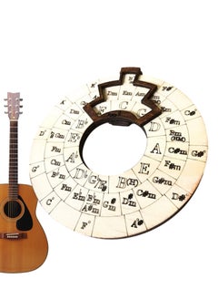Excefore Wooden Melody Tool, Round Wooden Melody Chord Tool, Song Writing and Music Exploration Must Have Tool, Circle Of Fifths Wooden Wheel, for Guitar, Ukulele, Piano,Basslele, Piano  - Image 3