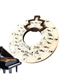 Excefore Wooden Melody Tool, Round Wooden Melody Chord Tool, Song Writing and Music Exploration Must Have Tool, Circle Of Fifths Wooden Wheel, for Guitar, Ukulele, Piano,Basslele, Piano  - Image 4