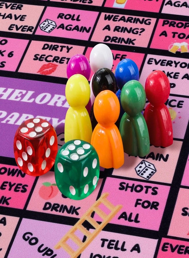 Fofeadm Bachelorette Party Drinking Games for Adults, Rubber Mat Drinking Board Game, Funny Party Interactive Drinking Games for Girls Night, Bachelorette Party, Age 21+, 2-8 Players - Image 5
