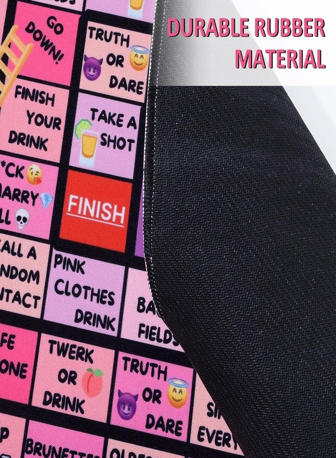 Fofeadm Bachelorette Party Drinking Games for Adults, Rubber Mat Drinking Board Game, Funny Party Interactive Drinking Games for Girls Night, Bachelorette Party, Age 21+, 2-8 Players - Image 3