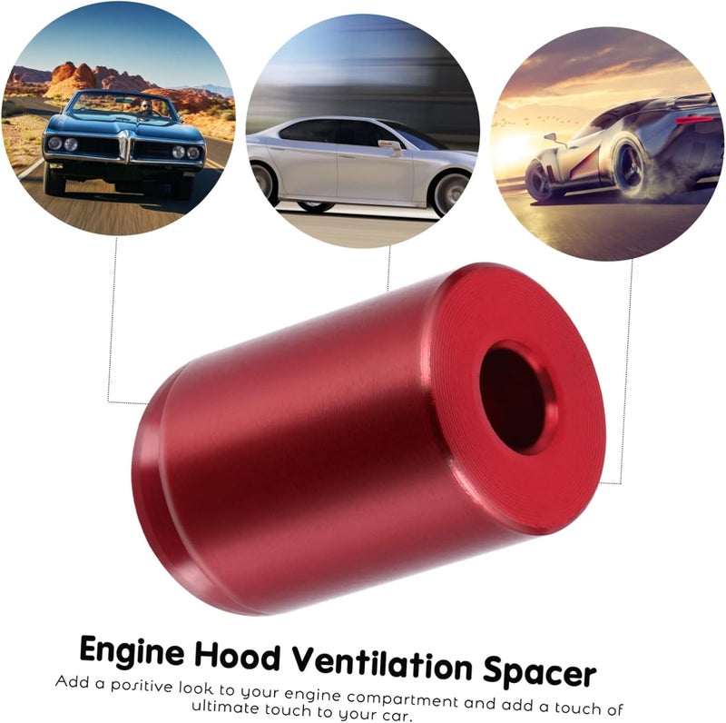 JECOMPRIS Professional Aluminum Alloy Hood Riser Engine Ventilation Kit for Car Modification - Image 5