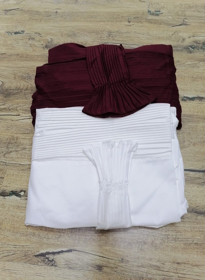 مون 2/شرشف صلاة مرد قطن ناعم ومريح للغاية  يتضمن طرحة ويغطي الجسم بالكامل بمقاس موحد وواسع مناسب لجميع الأجسام - Image 2