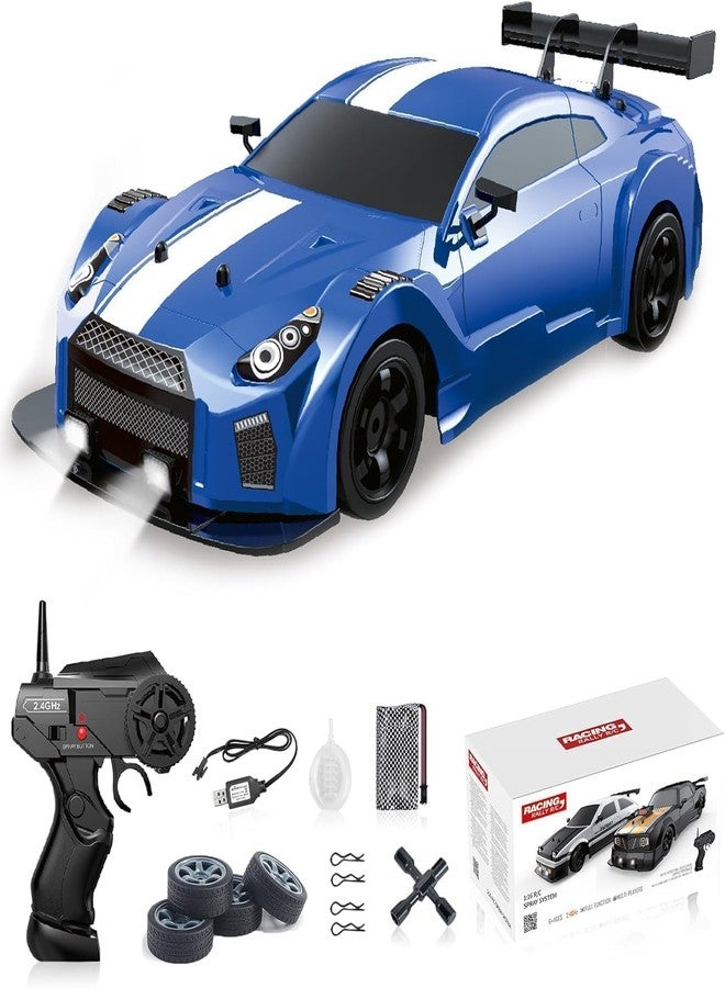VIKINGS RC Drift Car 1/16 Scale 2.4GHz 4WD Remote Control Sport Racing On-Road Vehicle with LED Light, Batteries and Drift Tires, Multicolor - Image 1