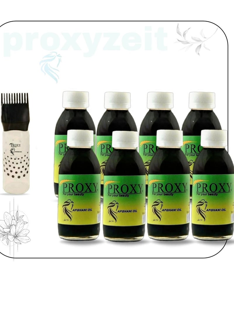 PROXY 8 cans of original proxy oil, size 125 ml, + comb