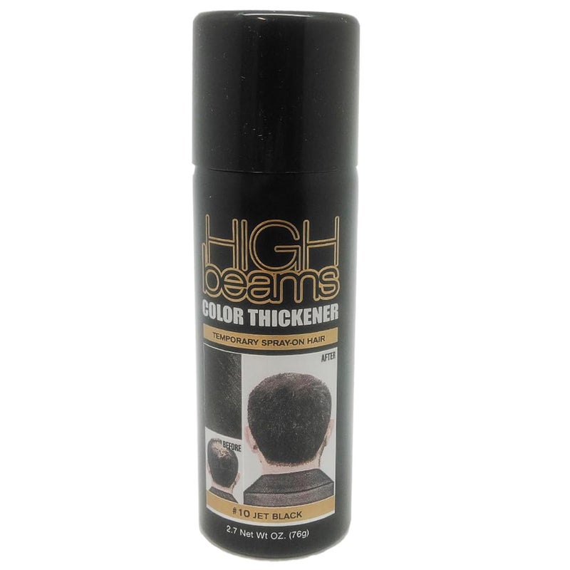 High Beams Color Thickener Temporary Spray-On Hair - Black 2.7 oz (3 pack) - Image 3