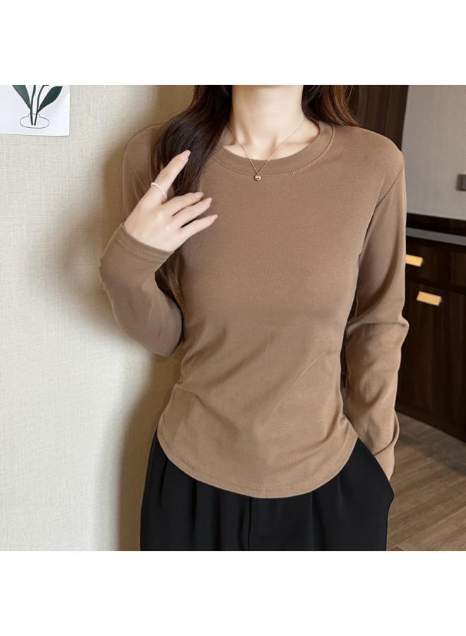 Song Feng Ya Summer Cotton All-match Slim-fit Short-sleeved T-shirt Women's Design Sense Shoulder Bottoming Shirt Women's Inner Top Outer Wear 
