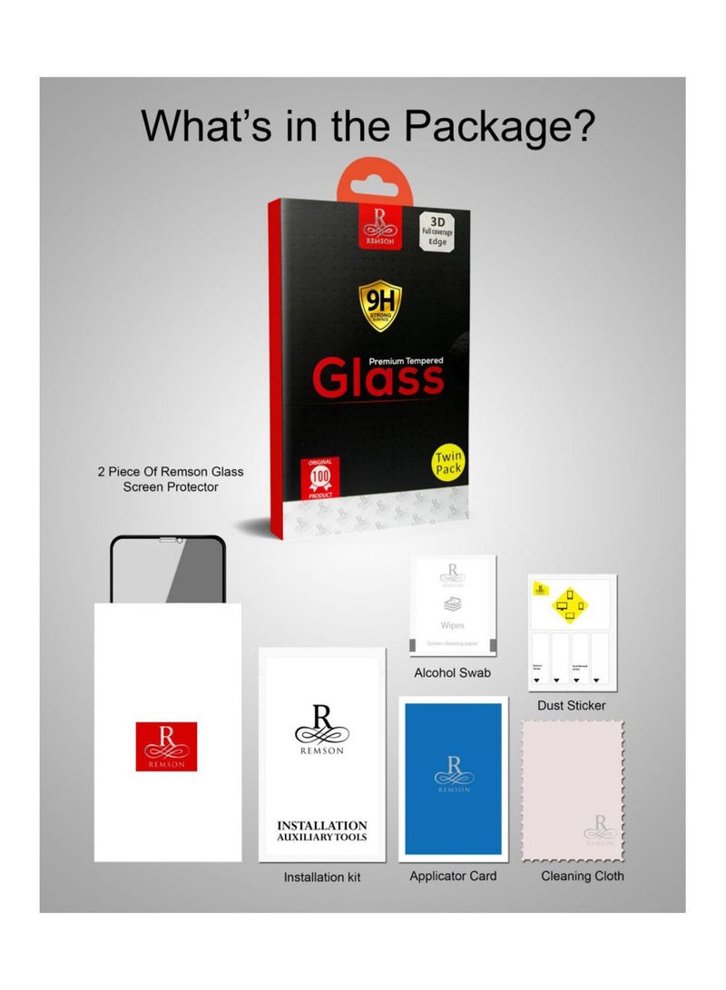 NIBEMINENT Pack Of 2 Tempered Glass Screen Protector For Apple iPhone XS Max Clear - Image 2