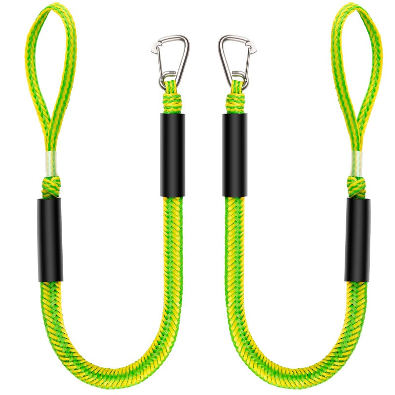 Botepon Boat Bungee Dock Lines, Jet Ski Accessories, Quick and Easy Dock Rope for PWC Jet Ski Seadoo WaveRunner Pontoon Boat Bass Boat - Image 1