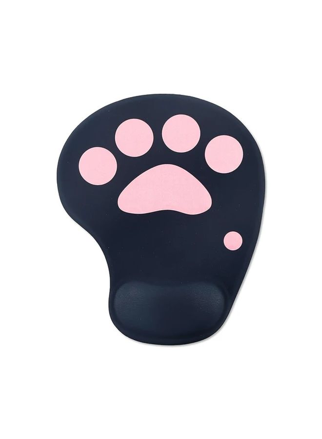Pink Ergonomic Cat Paw Mouse Pad With Gel Wrist Support 3D Cute Design Non Slip Base For Gaming And Office - Image 1