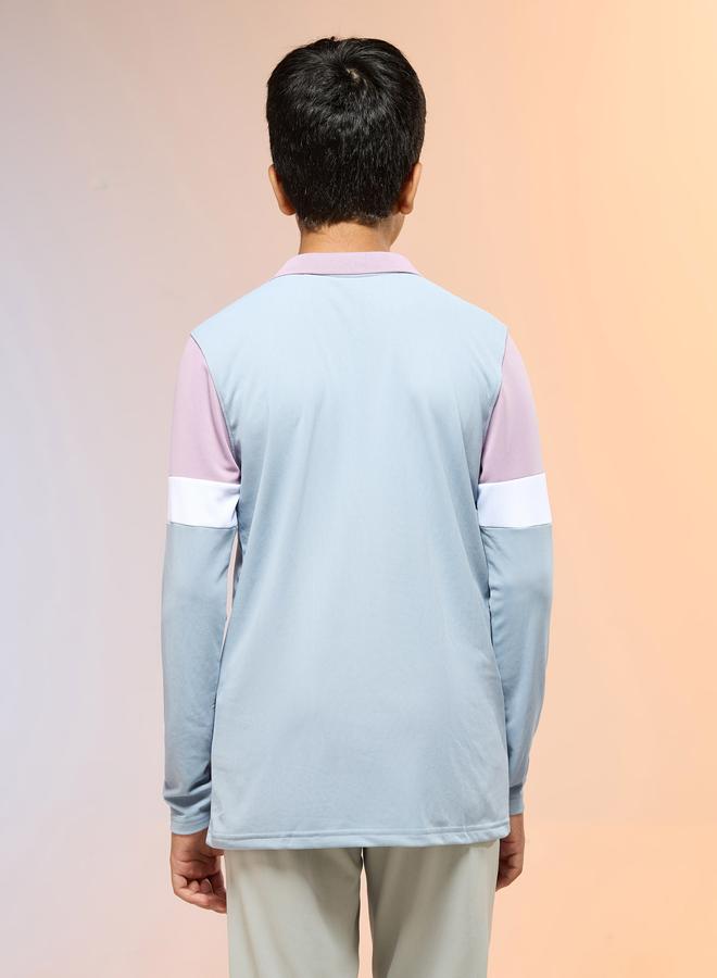 Technosport Boys Slim Fit Color Block Polo T-Shirt - Image 3