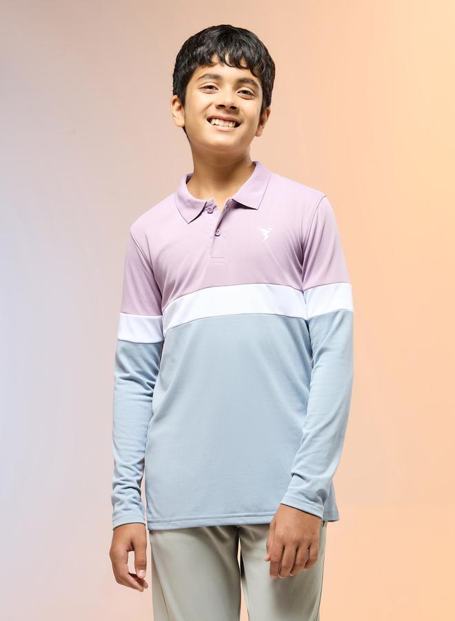 Technosport Boys Slim Fit Color Block Polo T-Shirt - Image 4