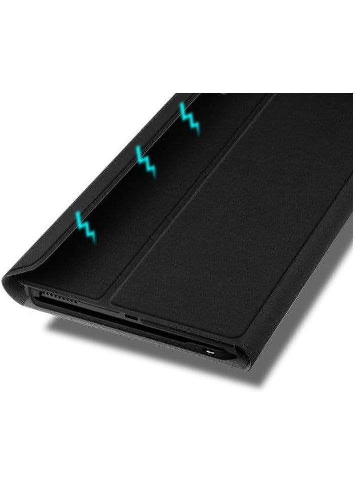 MIGOFAST Keyboard Case  Arabic and English  Compatible with IPad Mini 7(A17 Pro) 8.3 inch,Multi-view Stand,with Pen Slot,Detachable Wireless Bluetooth Keyboard Case Black - Image 2