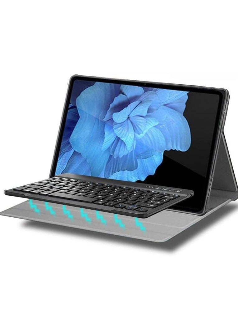 MIGOFAST Keyboard Case  Arabic and English  Compatible with IPad Mini 7(A17 Pro) 8.3 inch,Multi-view Stand,with Pen Slot,Detachable Wireless Bluetooth Keyboard Case Black - Image 4