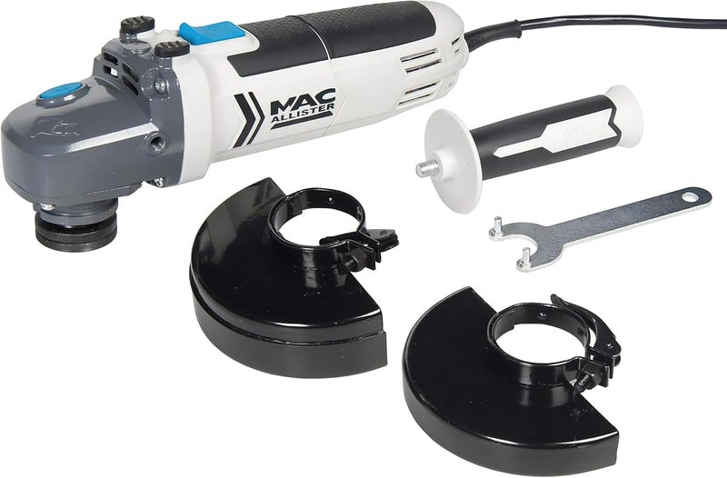 Mac Allister Msag750 750W 240V Corded Angle Grinder, 115 Mm Size, White - Image 2