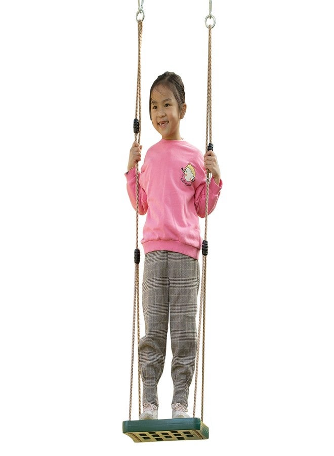 PLAYBERG Adjustable Plastic Standing Swing, Outdoor Kids Playground Swing, Green - Image 3