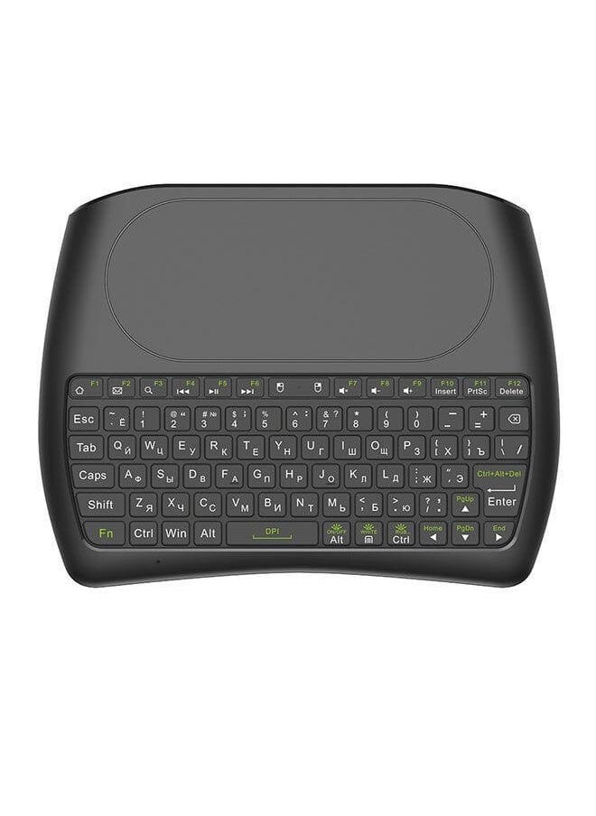Wireless Keyboard Remote Control With Touchpad For Smart Tv Black