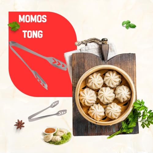 Brunchy Chimta for Kitchen Use - Stainless Steel Tongs for Frying - Multipurpose Pakkad - Momo Tong & Chimta for Cooking Uses - Image 2