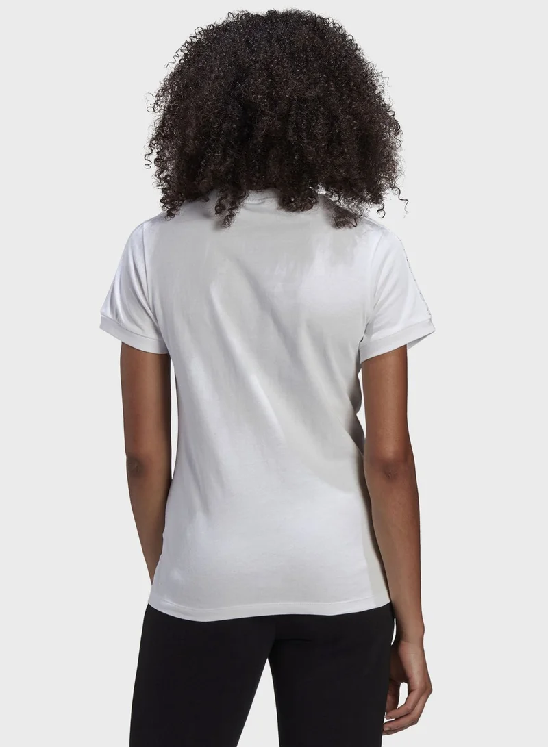 adidas Originals 3 Stripe Logo T-Shirt