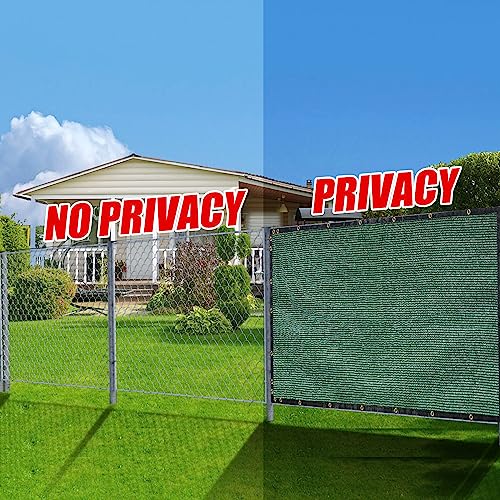 BADAO Green 4FT X 50FT Outdoor Privacy Screen Fence & Mesh Shade Net Cover, Ideal for Garden and Backyard - Enhances Privacy for Fencing & Chain Link, Perfect for Patio Privacy Wall, Slats，Freestanding - Image 5