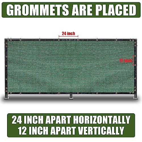 BADAO Green 4FT X 50FT Outdoor Privacy Screen Fence & Mesh Shade Net Cover, Ideal for Garden and Backyard - Enhances Privacy for Fencing & Chain Link, Perfect for Patio Privacy Wall, Slats，Freestanding - Image 2