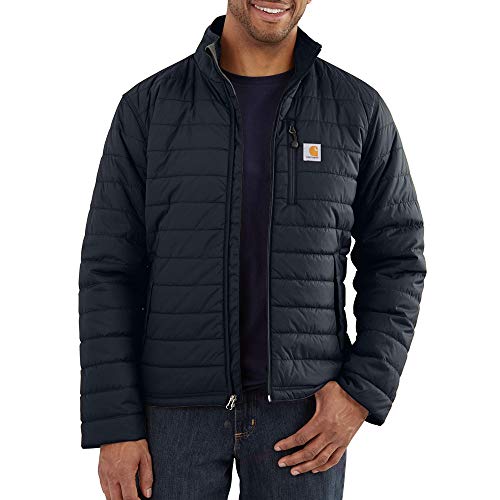 Carhartt Men's Rain Defender Relaxed Fit Lightweight Insulated Jacket-Navy-2X-Large - Image 5