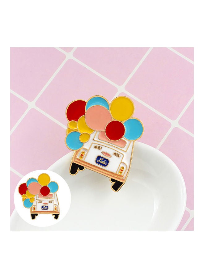 NIBEMINENT Cute Balloon Bus Fruit Brooch Pin