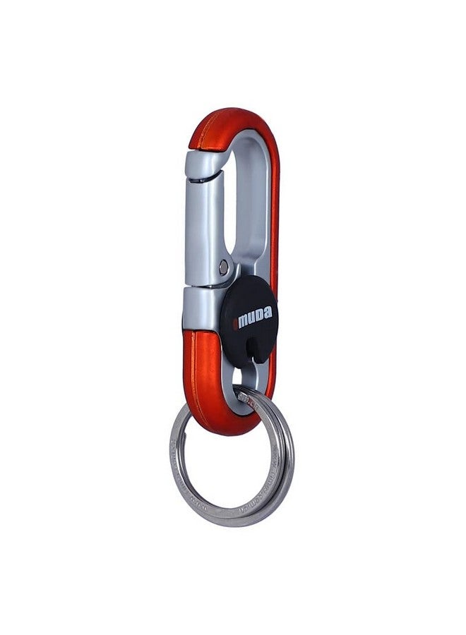 Omuda Premium and Stylish Hook Locking Metal Key Chain for Men & Women & for Gift (M- 3746 Orange) - Image 1