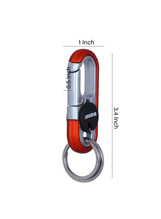 Omuda Premium and Stylish Hook Locking Metal Key Chain for Men & Women & for Gift (M- 3746 Orange) - Image 4