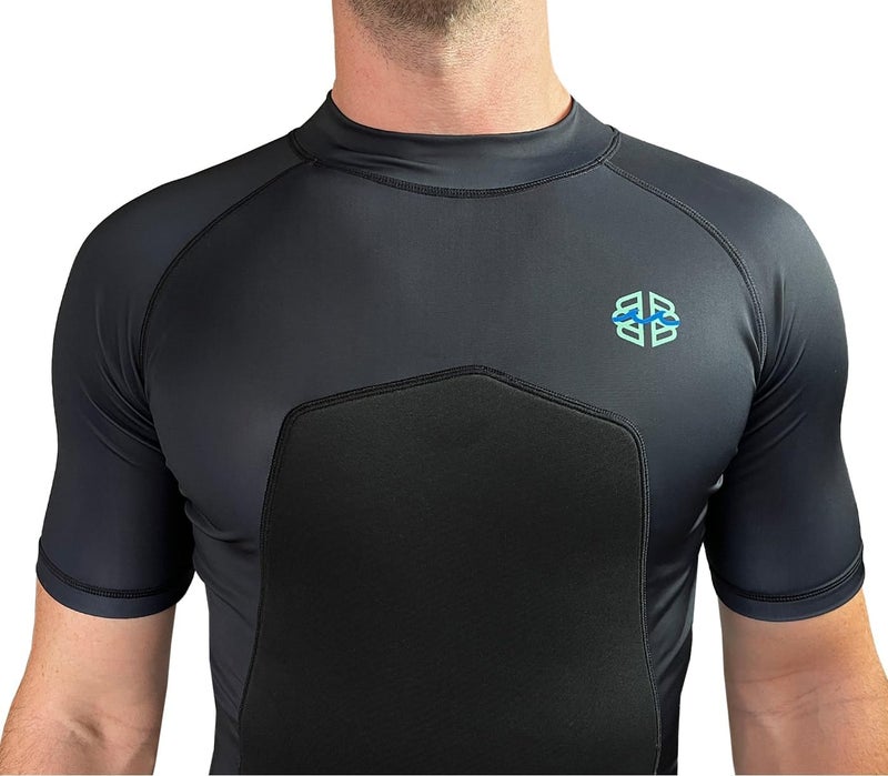 Ribby SPF 50+ Padded Rash Guard for Surfing, Boogie, Scuba - Image 5