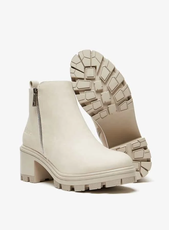 Lee Cooper Women's Solid Ankle Boots with Zip Closure