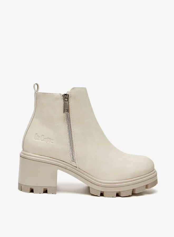 Lee Cooper Women's Solid Ankle Boots with Zip Closure