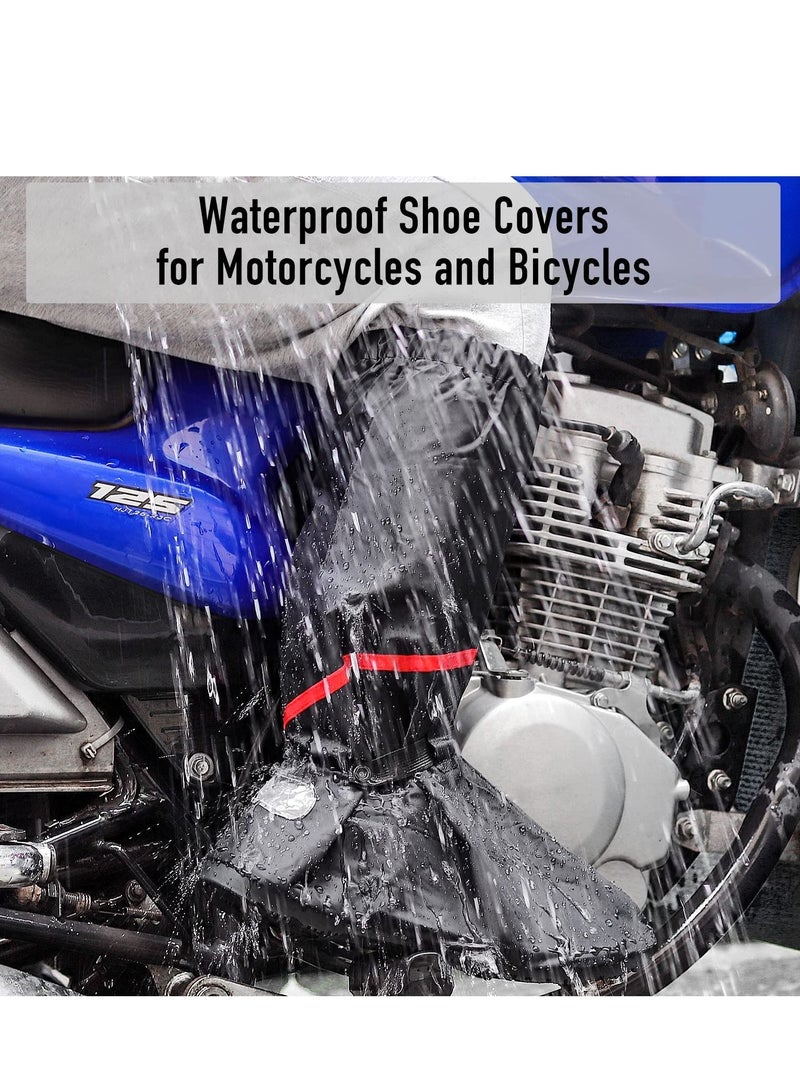 KASTWAVE Waterproof Shoe Covers Reusable Foldable Rain Boot Shoe Cover Overshoes Non-Slip Reusable Rain Gear for Men Women XXL - Image 5