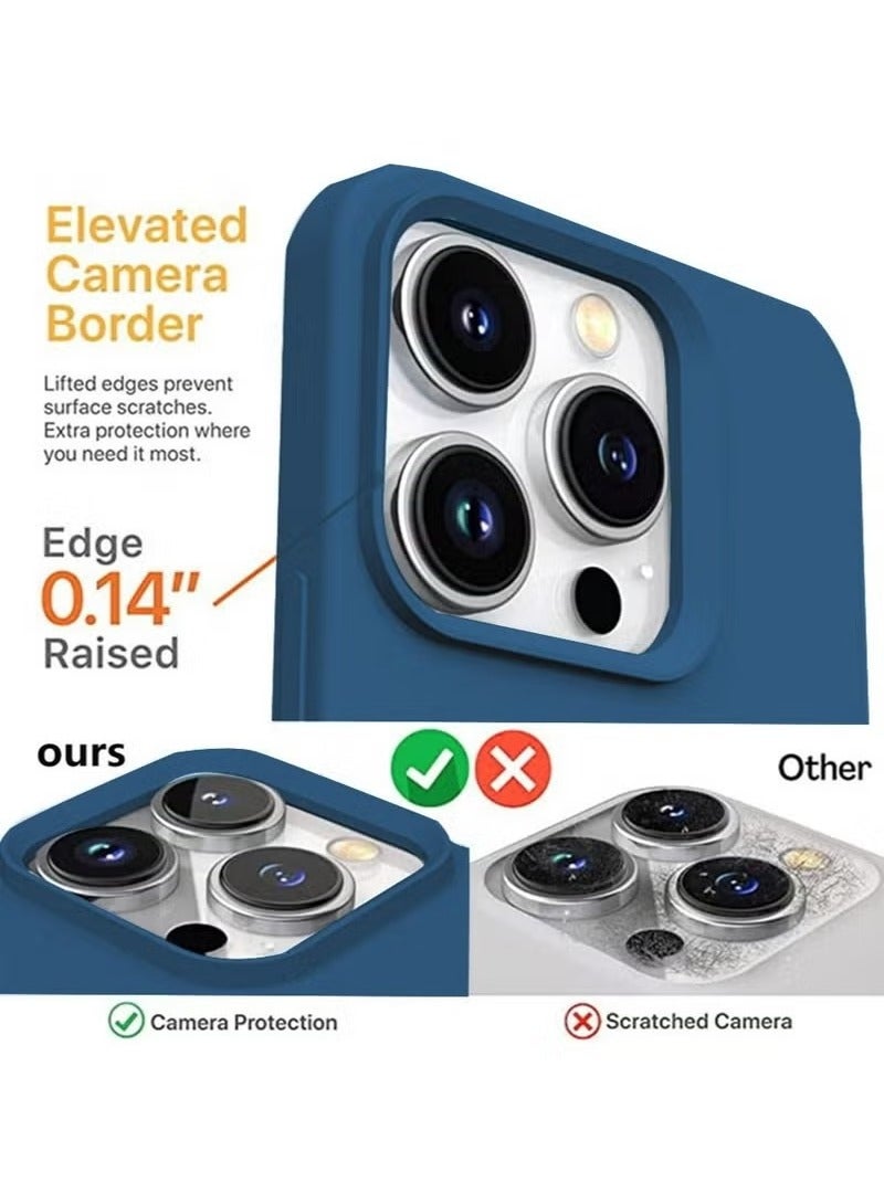 BORTONY iPhone 16 Pro Case Cover with Soft Liquid Silicone Anti-Scratch Shockproof Slim iPhone 16 Pro  Cover Anti-fingerprint Protective Case for Apple iPhone 16 Pro - Image 3