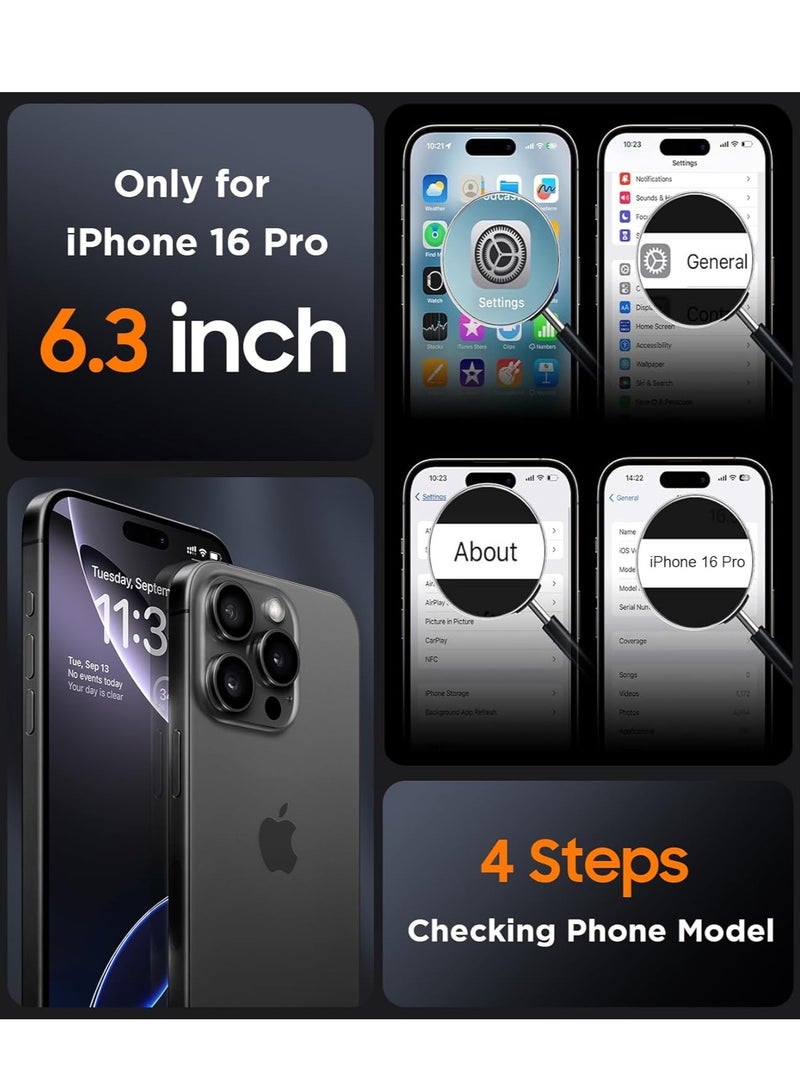 BORTONY iPhone 16 Pro Case Cover with Soft Liquid Silicone Anti-Scratch Shockproof Slim iPhone 16 Pro  Cover Anti-fingerprint Protective Case for Apple iPhone 16 Pro - Image 2