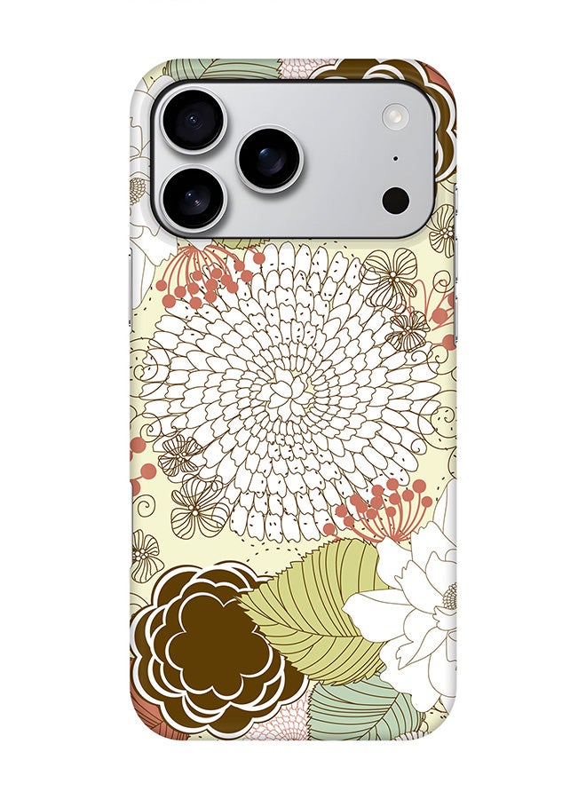 Stylizedd For iPhone 17 Pro Max,Case, [Compatible with MagSafe] Magnetic cover Slim fit Protection Matte, - Blooming Flower