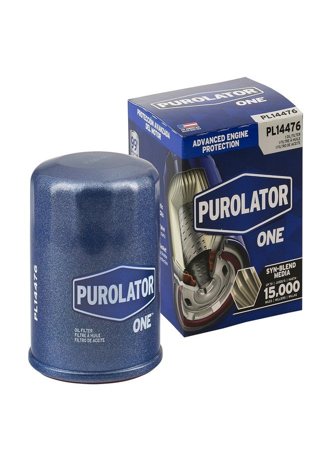 Purolator PL14476 ONE Advanced Engine Protection Spin On Oil Filter Blue,single filter - Image 1