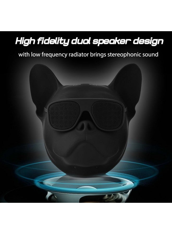 PUSOKEI Wireless French Bulldog Speakerbluetooth Dog Head Speakermini Outdoor Portable Speakerstereo Super Basspersonalized Cool Speaker For Home Party Cafe Bar  - Image 5