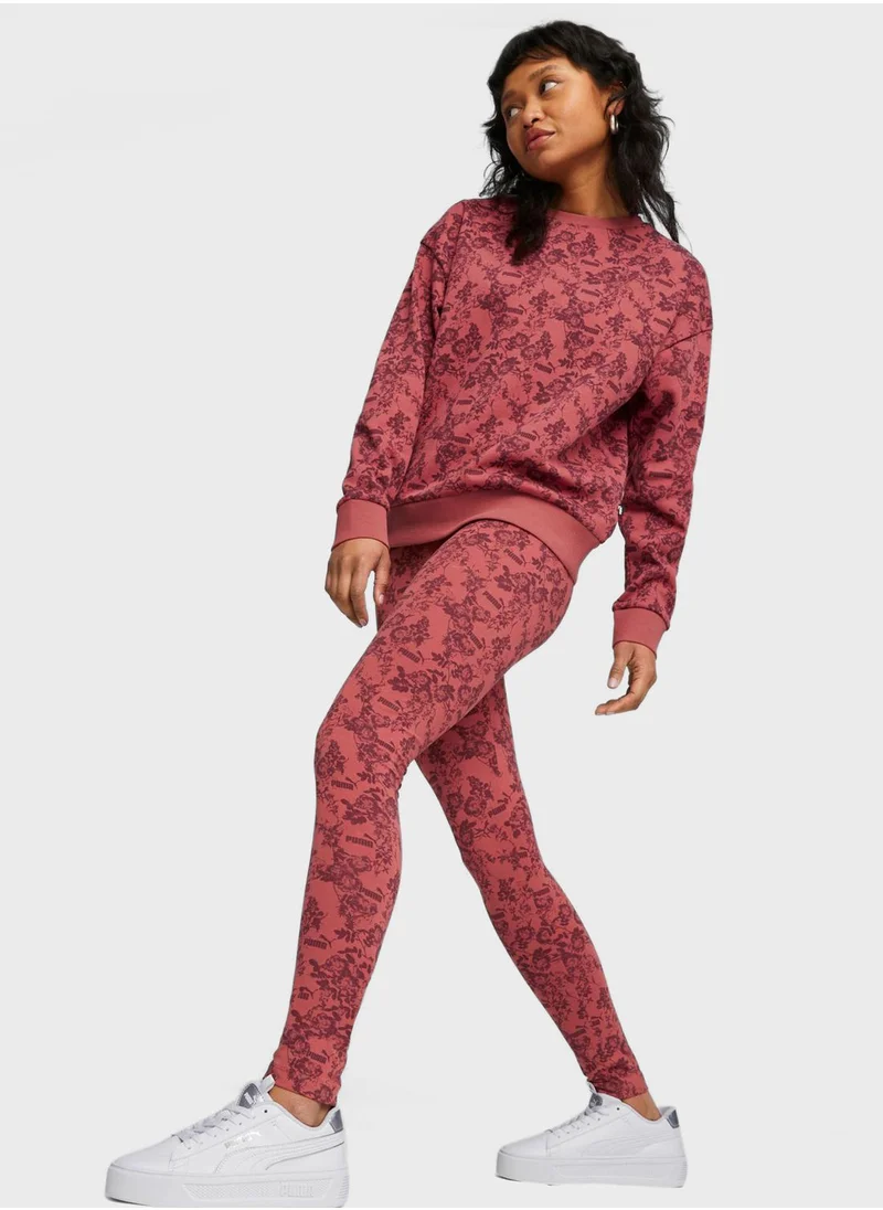 PUMA Flower Nostalgia All Over Printed Leggings