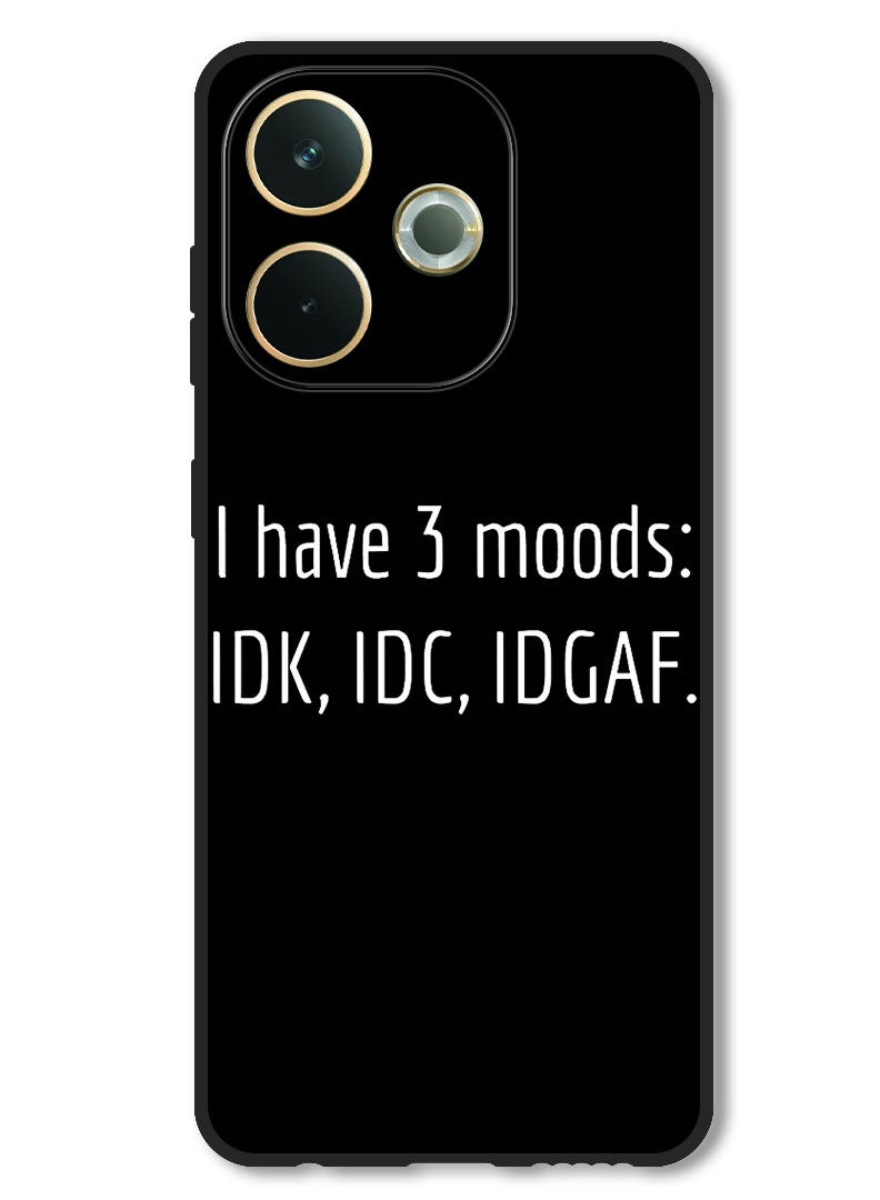 Theodor Case Compatible with Oppo A5 Pro Protection Shockproof Bumper Cover i have 3 Moods - Image 1