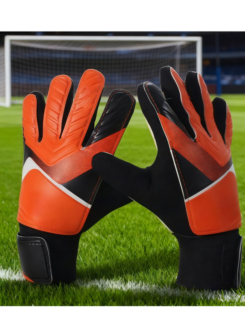 Children's Soccer Goalkeeper Gloves Football Gloves Finger Support Youth Soccer Gloves Kids Youth Soccer Goalkeeper Gloves - Suitable for Soccer, Goalkeeper, Goalkeeper Training Gloves Equipment - Image 1