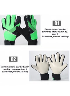 Generic Goalkeeper Gloves Soccer Gloves Finger Support Youth Soccer Gloves Kids Youth Soccer Goalkeeper Gloves - Suitable for Soccer, Goalkeeper, Goalkeeper Training Gloves Equipment  - Image 2