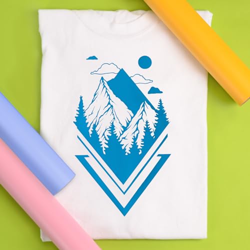 Siser EasyWeed Heat Transfer Vinyl 11.8" x 15ft Roll (Sky) - Compatible with Siser, Cricut, Silhouette and Other Craft/Professional Cutters - CPSIA Certified - Image 4