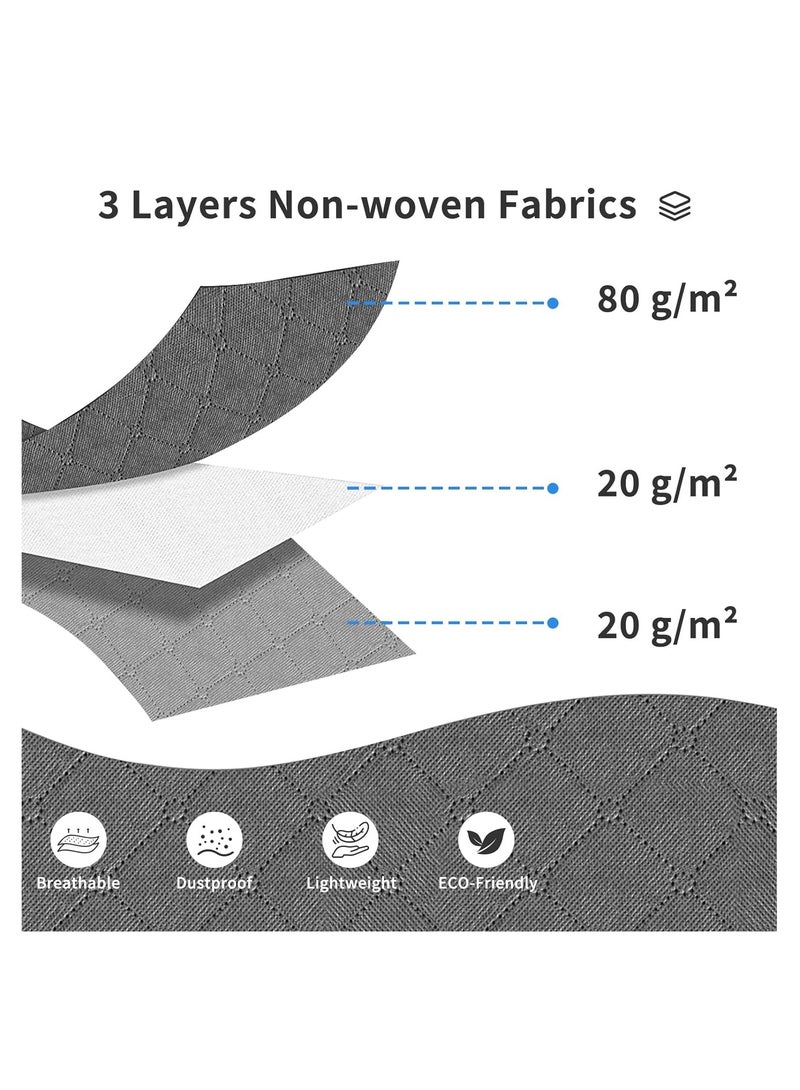 DUNISO 90L Large Storage Bag, 6 Pack Foldable Blanket Storage Bins, Clothing Storage Bins, Foldable Clothes Organizer and Storage Containers with Lids and Handle  - Image 4