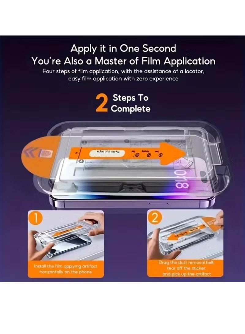 3Pcs iPhone 17 Pro Max Screen Protector,for iPhone 17 Pro Max with Oleophobic Coating Dust Free Easy Installation - Image 2