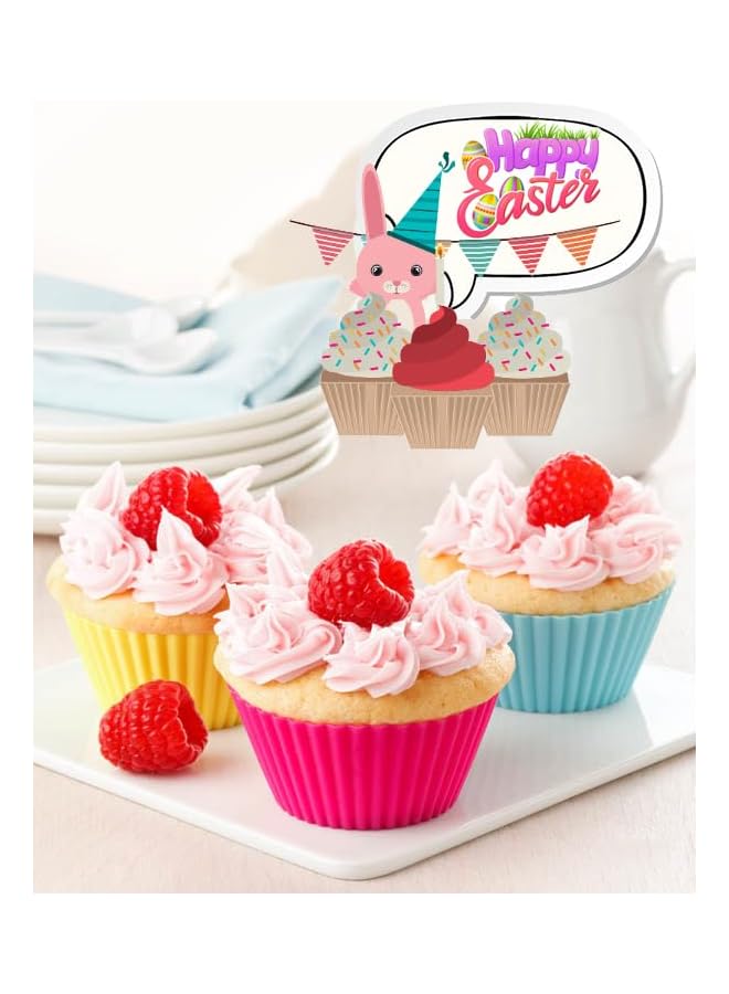 S-TOP Silicone Cupcake Muffin Baking Cups Liners 36 Pack Reusable Non-Stick Cake Molds Sets, Standard - Image 2