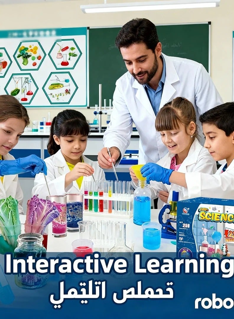 Giant Kids Chemistry Lab Kit – 238 Safe Experiments with 80+ Lab Tools, Safety Goggles & Illustrated Guide | STEM Science Education Set - Image 3