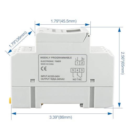 Baomain THC15A Digital LCD Power Weekly Programmable Timer Switch AC 220V - Image 4