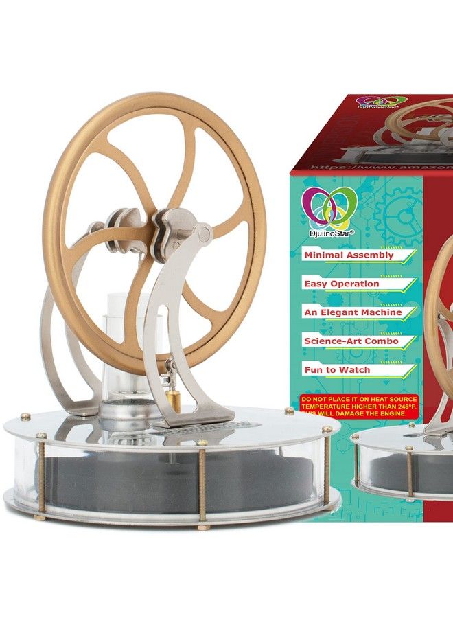 DjuiinoStar Most Classical Low Temperature Stirling Engine, Unique Coffee Timer, Best Gift Option, Educational Toy, Steam Engine Model Dltd303 - Image 2