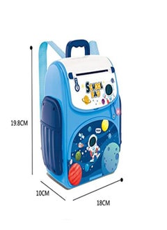 Basmah School Bag Cash Box Musical Battery Not Included Blue 24-2295987  - Image 1