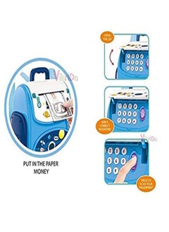 Basmah School Bag Cash Box Musical Battery Not Included Blue 24-2295987  - Image 5